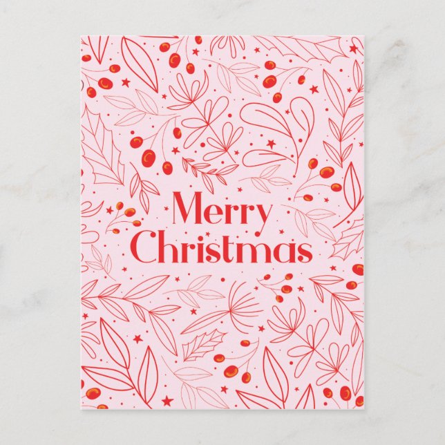 Merry Shinny Elegant Christmas Card (Front)