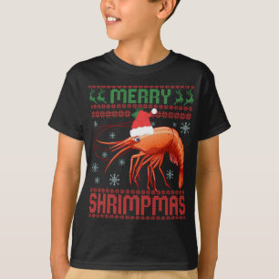 Merry Shrimpmas Funny Shrimp Ugly Christmas Sweate T-Shirt