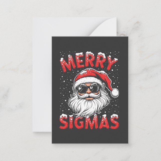 Merry Sigmas Funny Gen Alpha Middle School Christm Card (Front)
