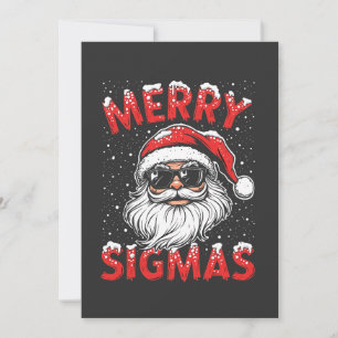 Merry Sigmas Funny Gen Alpha Middle School Christm Holiday Card