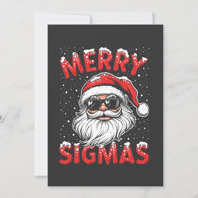 Merry Sigmas Funny Gen Alpha Middle School Christm Invitation (Front)