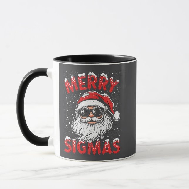Merry Sigmas Funny Gen Alpha Middle School Christm Mug (Left)