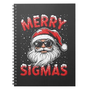 Merry Sigmas Funny Gen Alpha Middle School Christm Notebook