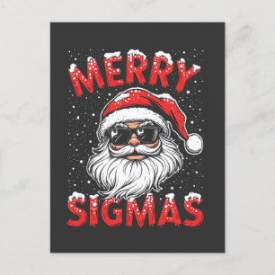 Merry Sigmas Funny Gen Alpha Middle School Christm Postcard