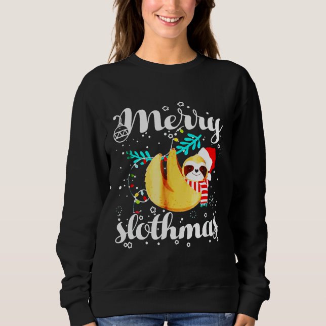 Merry Slothmas  115 Sweatshirt (Front)