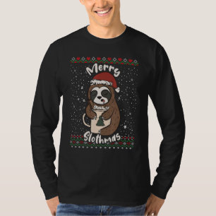 Merry Slothmas Chrsitmas Sloth Ugly Christmas T-Shirt