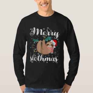 Merry Slothmas T Christmas Pajama For Sloth T T-Shirt