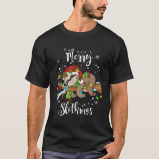 Merry Slothmas T Shirt Christmas Pajama For Sloth