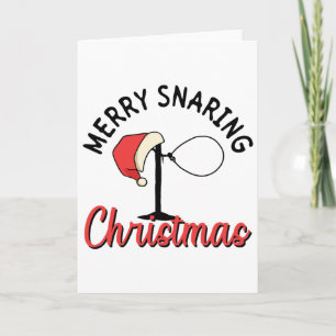Merry Snaring Christmas - Wire Snare Christmas Card