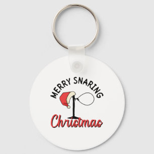 Merry Snaring Christmas - Wire Snare Christmas Key Ring