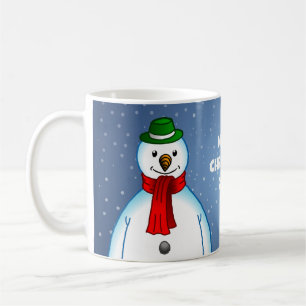 Merry Snowman Christmas Mug