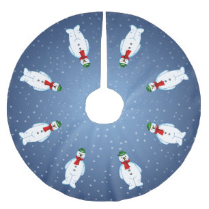 Merry Snowman Tree Skirt