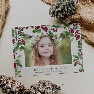 Merry Sprigs   Holiday Photo Card