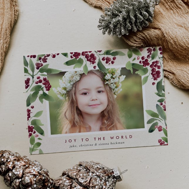 Merry Sprigs | Holiday Photo Card (Creator Uploaded)