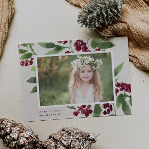 Merry Sprigs   Holiday Photo Card