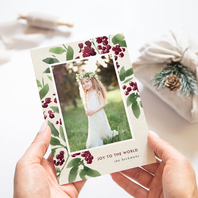 Merry Sprigs | Holiday Photo Card (Creator Uploaded)