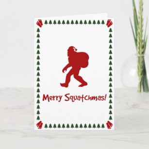Merry Squatchmas! (Christmas Card) Holiday Card