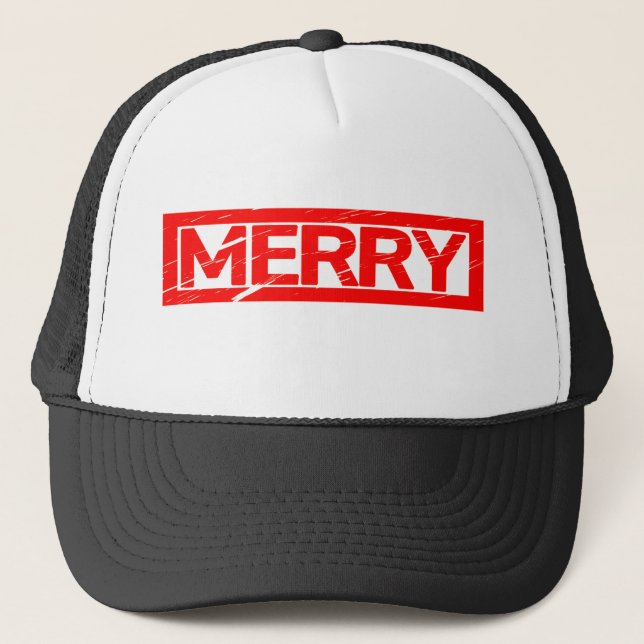 Merry Stamp Trucker Hat (Front)