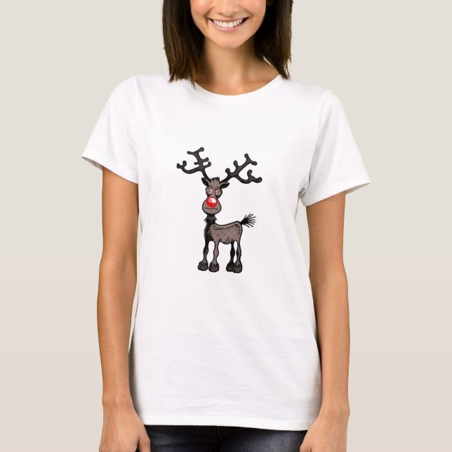 Merry Stressmas Rudolph T-shirt (Front)