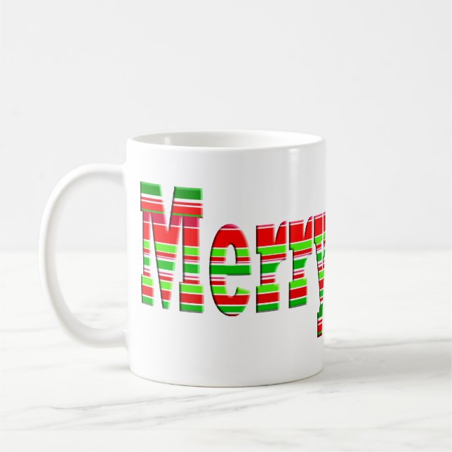 Merry Stripe MERRY mug (Left)