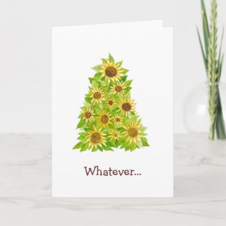 Merry Sunflower Whatever Card