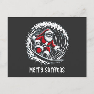 Merry Surfmas Holiday Postcard