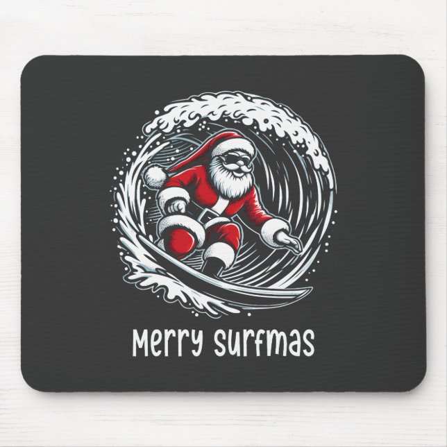 Merry Surfmas Mouse Pad (Front)