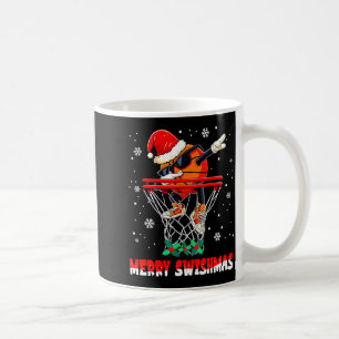 Merry Swishmas Basketball Funny Dabbing Basketball Coffee Mug
