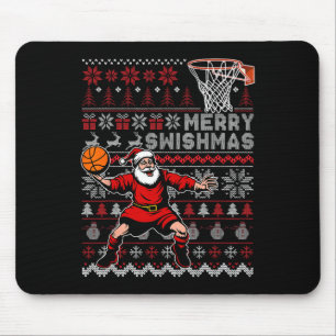 Merry Swishmas Sketll Lover Ugly Christmas Xmas Ho Mouse Pad