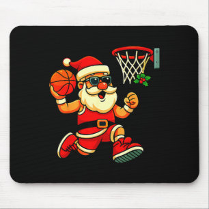 Merry Swishmas Ugly Christmas Sweater Basketball C Mouse Pad