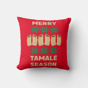 Merry Tamale Season Funny Xmas Sweater Cushion