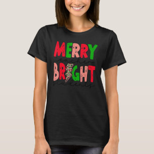 Merry Teacher Bright Students Lightning Teacher Ch T-Shirt