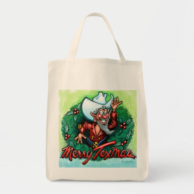 Merry Texmas Tote Bag (Front)