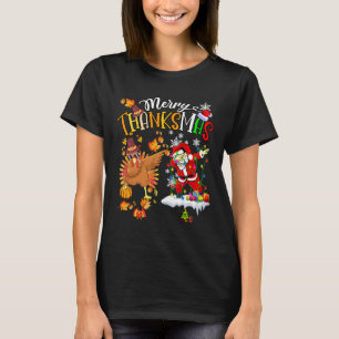 Merry Thanksmas Thanksgiving Christmas T-Shirt