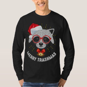 Merry Trashmas Funny Christmas Racoon Trash Panda T-Shirt