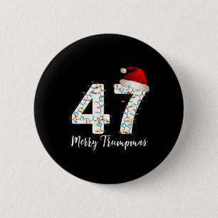 Merry Trumpmas 47 Family Matching Pj Funny Christm 6 Cm Round Badge