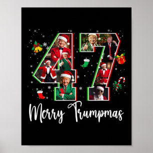 Merry Trumpmas 47 Family Matching Pj Funny Christm Poster