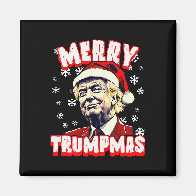 Merry Trumpmas Christmas Trump Santa Trump Christm Magnet (Front)
