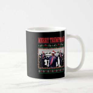 Merry Trumpmas Donald Trump Santa Family Xmas Ugly Coffee Mug