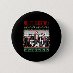 Merry Trumpmas - Santa Claus Donald Trump Dance 6 Cm Round Badge