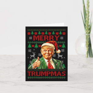 Merry Trumpmas Santa Trump Christmas Card
