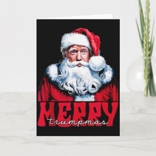 Merry Trumpmas Santa Trump Christmas Pajamas Funny Card