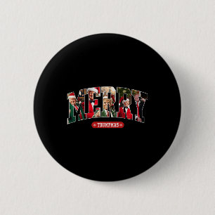 Merry Trumpmas Santa Trump Christmas Pyjamas Funny 6 Cm Round Badge