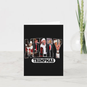 Merry Trumpmas Santa Trump Christmas Pyjamas Funny Card