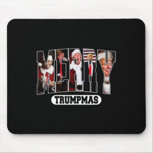 Merry Trumpmas Santa Trump Christmas Pyjamas Funny Mouse Pad