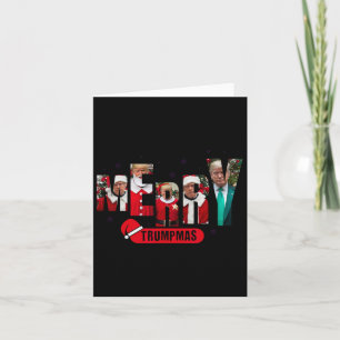 Merry Trumpmas Santa Trump Christmas Pyjamas Humou Card