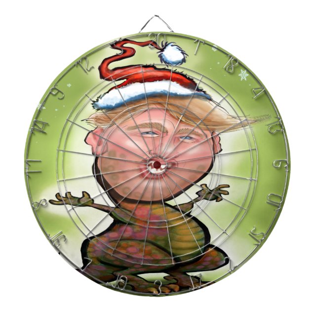 Merry Trumpy Christmas Dartboard (Front)
