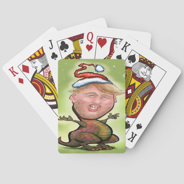 Merry Trumpy Christmas Playing Cards (Back)