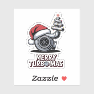 Merry Turbomas Turbo Mechanic Santa Christmas 