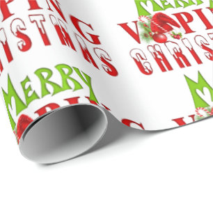 Merry Vaping Christmas Wrapping Paper
